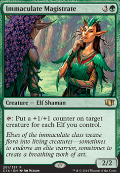 Immaculate Magistrate feature for Mono Green Elves (Under $50)