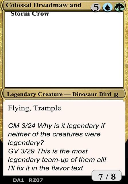 Colossal Dreadmaw and Storm Crow