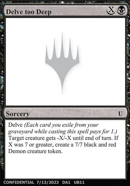 Delve too Deep Delve too Deep