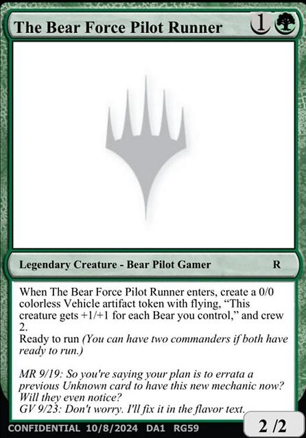 The Bear Force Pilot Runner The Bear Force Pilot Runner