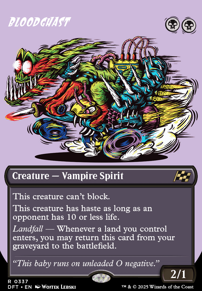 Bloodghast feature for Land(fall) cycling
