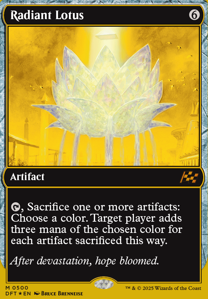 Radiant Lotus feature for Breya, Artifact Cruncher