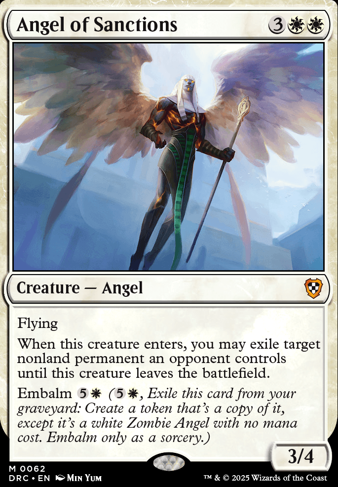 Angel of Sanctions feature for Plaz's Competitive Abzan Tokens