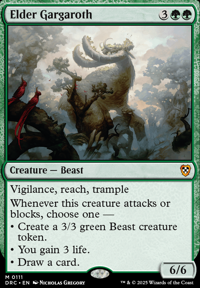 Elder Gargaroth feature for Time to touch Grass