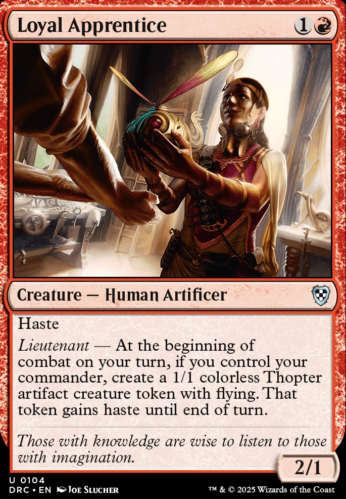 Commander: Loyal Apprentice