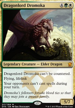 Dragonlord Dromoka feature for Bant Dragon Eldrazi