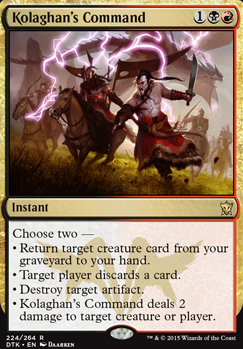 Kolaghan's Command feature for Jund Dragons (BFZ Standard)