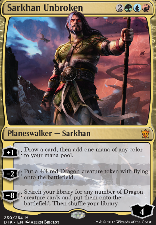 Sarkhan Unbroken feature for oathbreaker sarkhan unbroken