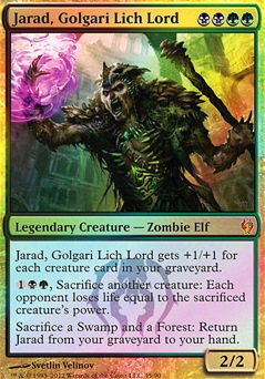 Jarad, Golgari Lich Lord feature for G/B old deck