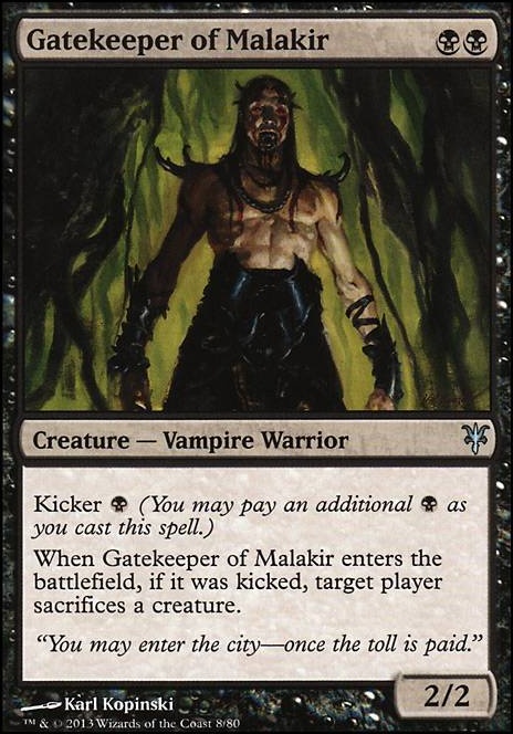 Gatekeeper of Malakir feature for Mono Black Vampires (Modern)