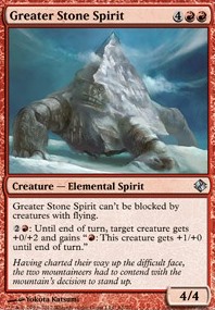 Greater Stone Spirit feature for burn madness