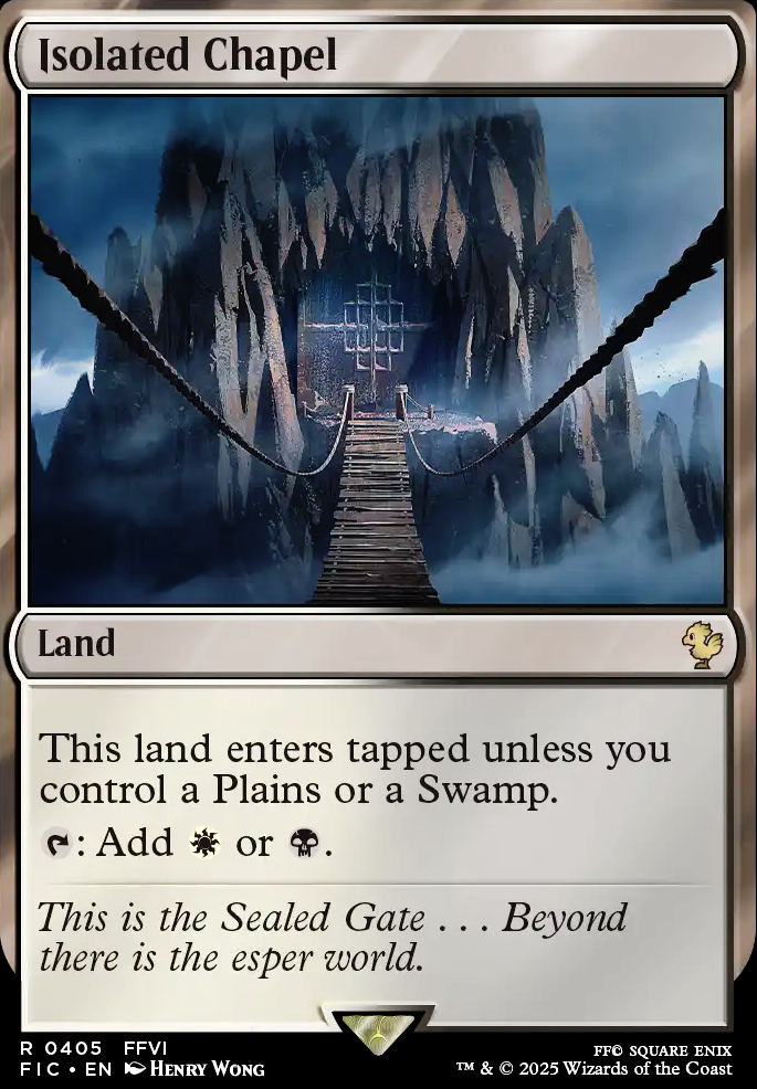 Isolated Chapel feature for Pain & Misery