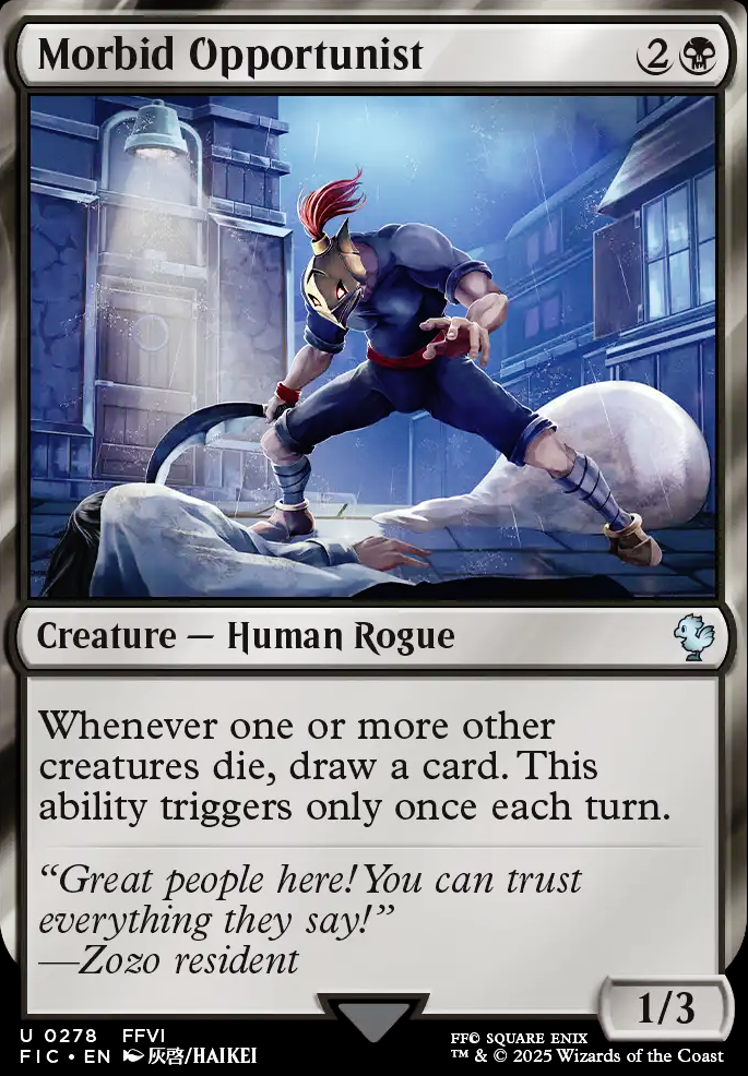 Morbid Opportunist feature for Hazel Precon