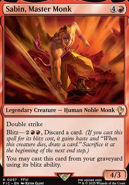 Sabin, Master Monk Sabin, Master Monk