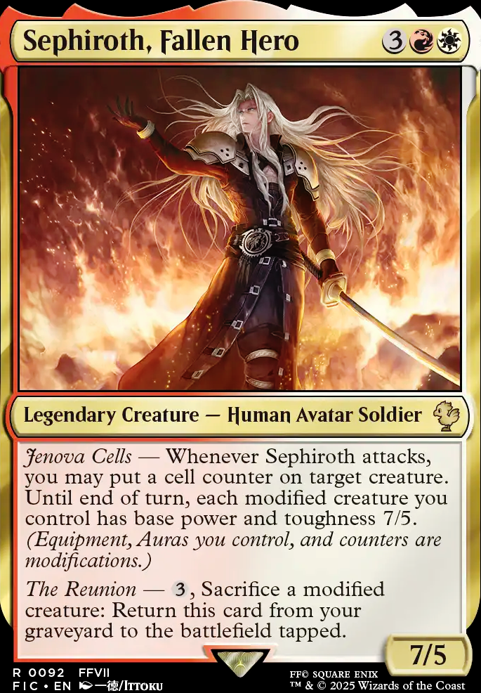 Sephiroth, Fallen Hero feature for FF Boros Flavor Legends