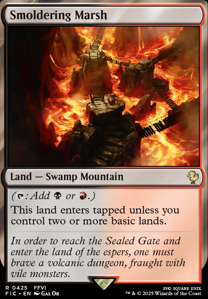 Smoldering Marsh feature for Rakdos Eldrazi Dragon