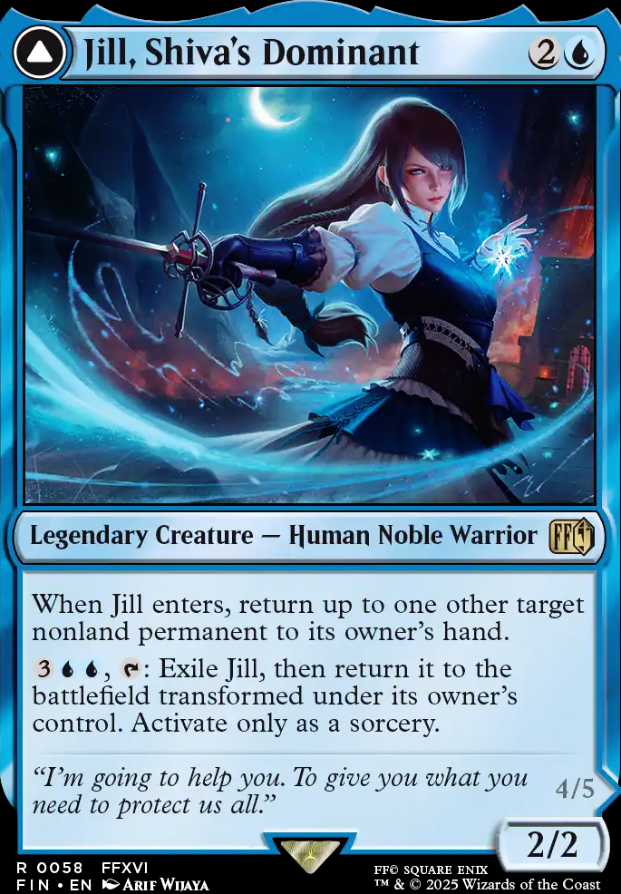 Jill, Shiva's Dominant feature for Beginning of the Ice age.