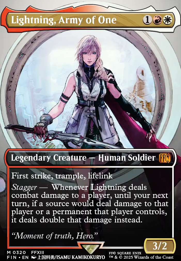 Lightning, Army of One feature for Blades Ablaze