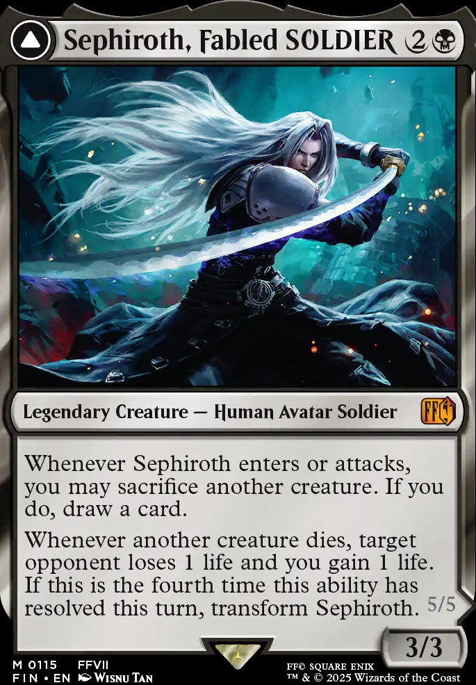 Sephiroth, Fabled SOLDIER feature for The Reunion At Last - Sephiroth V1