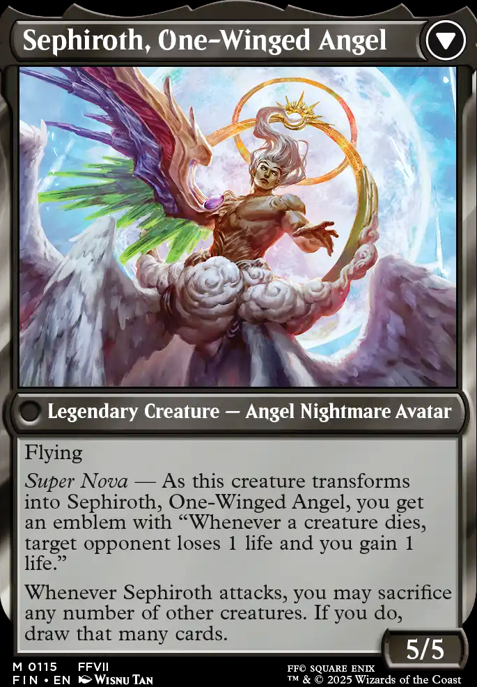 Sephiroth, One-Winged Angel Sephiroth, One-Winged Angel