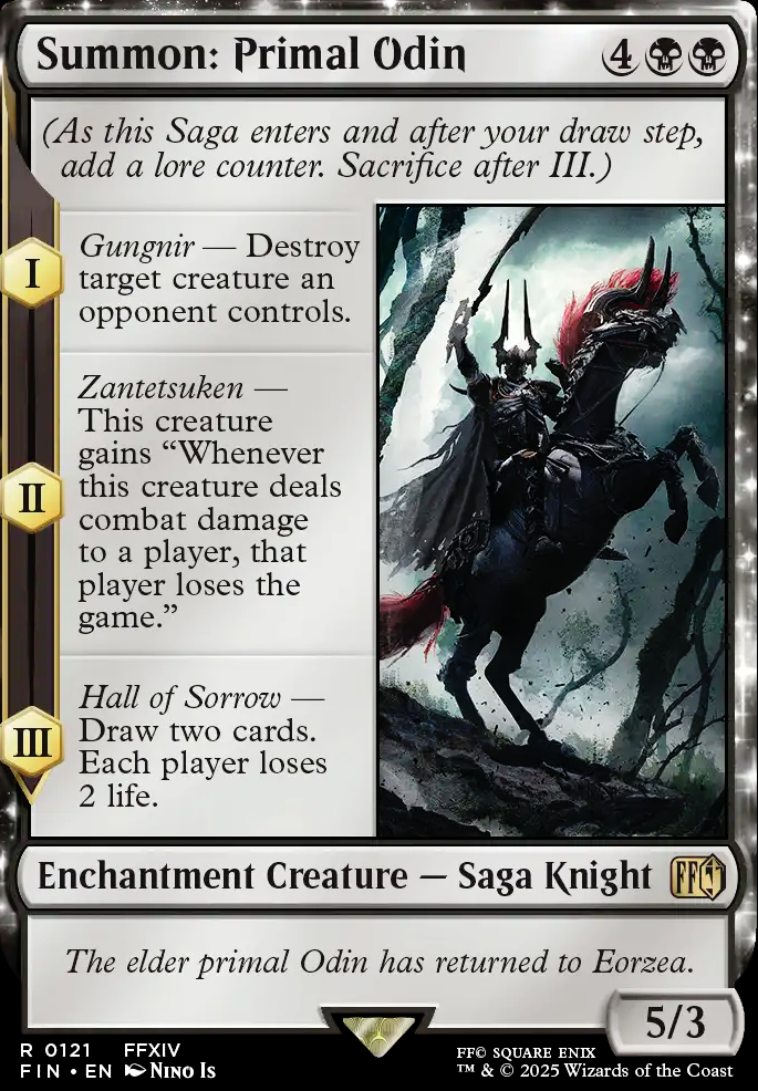 Summon: Primal Odin feature for Summons + Sagas