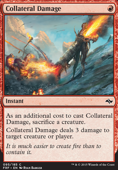 Collateral Damage feature for Black/Red/White