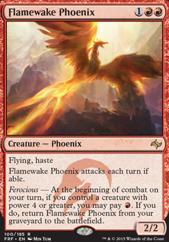 Flamewake Phoenix feature for Niv-Mizzet, PaRUN AWAY *CMDR*