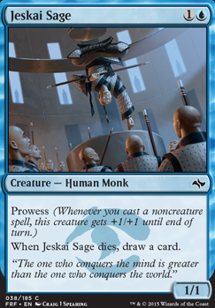 Jeskai Sage feature for Blue Mono Prowess