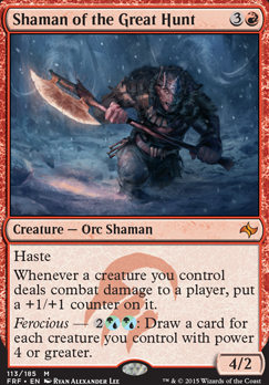 Shaman of the Great Hunt feature for Exploiting the Ferocity of the modern Shaman