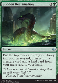 Sudden Reclamation feature for nissa green