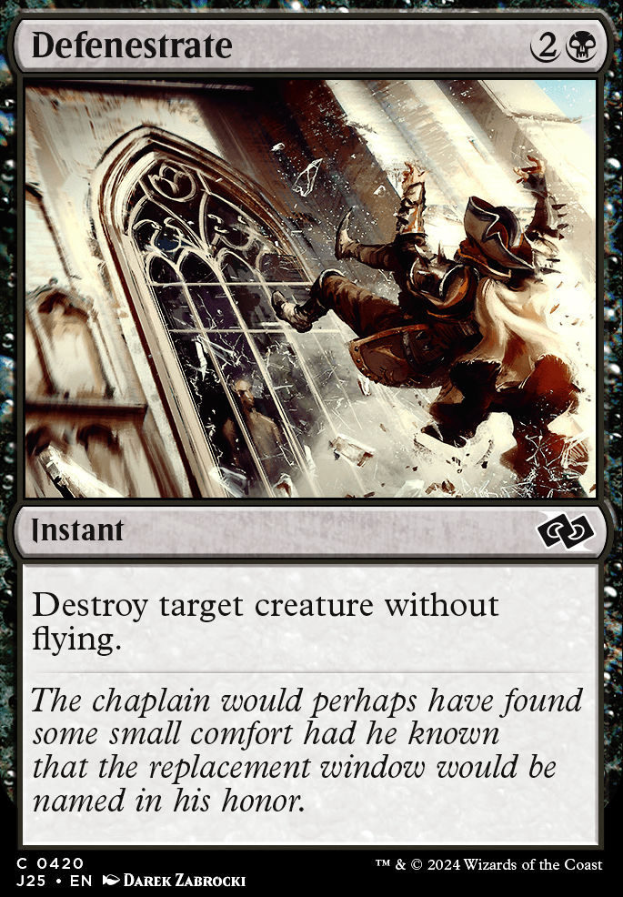 Defenestrate Defenestrate
