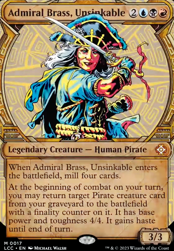 Commander: Admiral Brass, Unsinkable