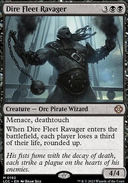 Dire Fleet Ravager feature for Rakdos, Lord of Riots