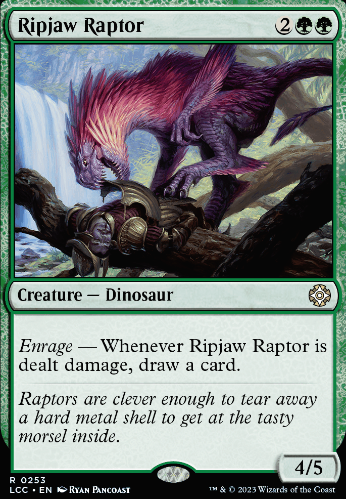 Ripjaw Raptor feature for Rivals of Ixalan Dinosaur Ramp