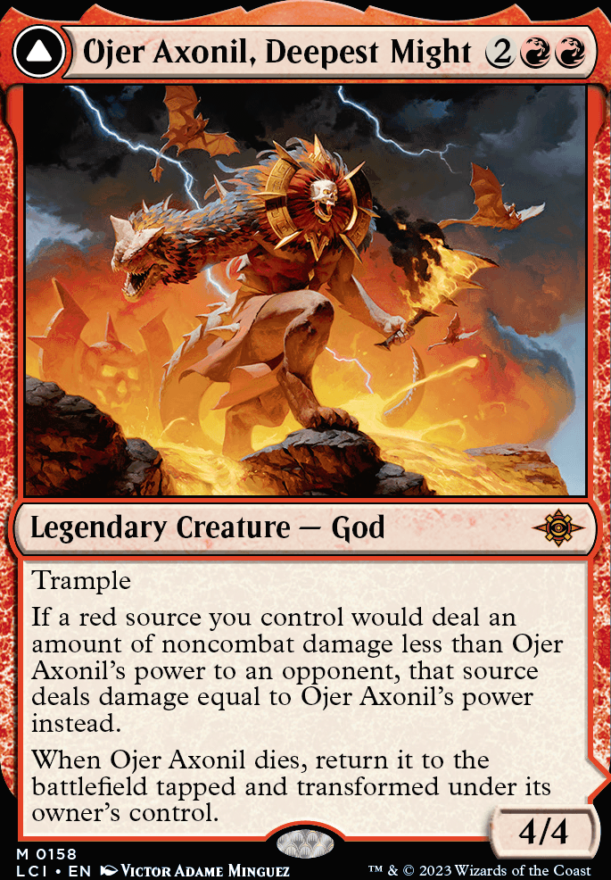 Ojer Axonil, Deepest Might feature for Fire and Pain