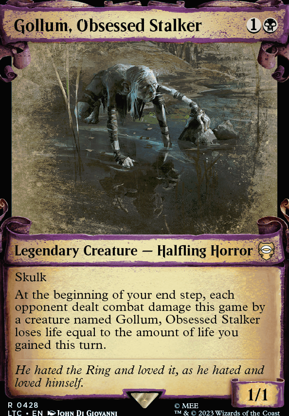 Featured card: Gollum, Obsessed Stalker