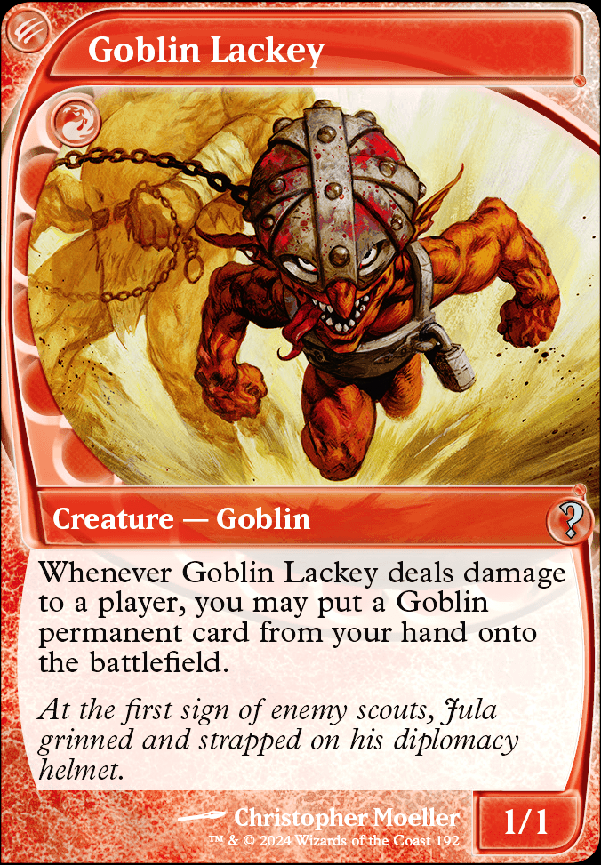 Goblin Lackey feature for Goblin Blast Burn