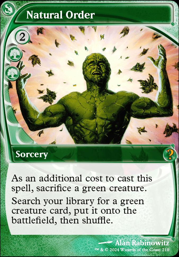 Featured card: Natural Order