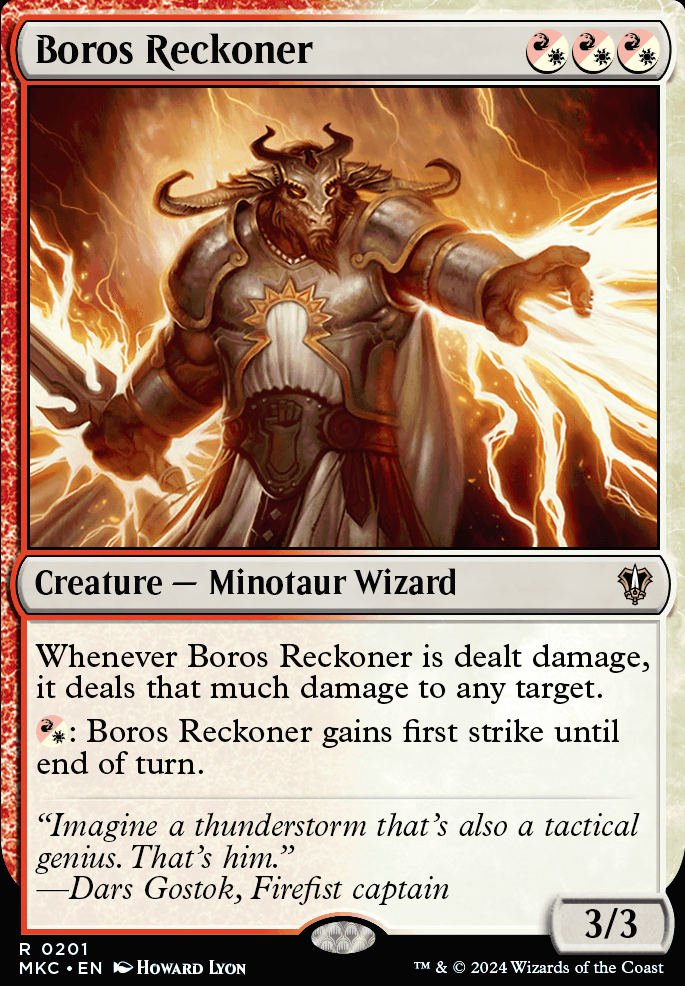 Boros Reckoner feature for Everything's on fire