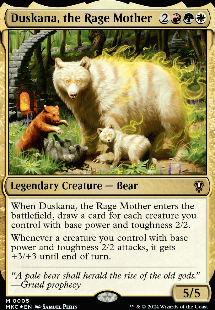 Duskana, the Rage Mother feature for Bear with me...