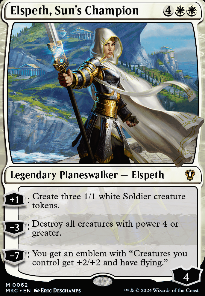 Elspeth, Sun's Champion feature for Any advice? (Elspeth Token Surge)