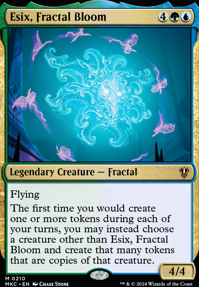 Esix, Fractal Bloom feature for Copy Opponent Creatures Deck