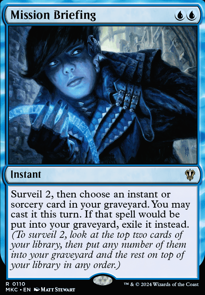 Mission Briefing feature for Grixis Control