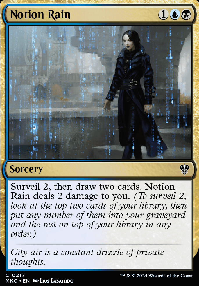Featured card: Notion Rain