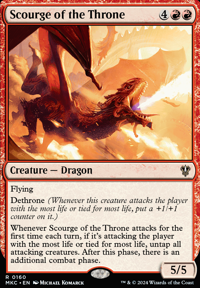 Scourge of the Throne feature for Mono Red Dragon deck