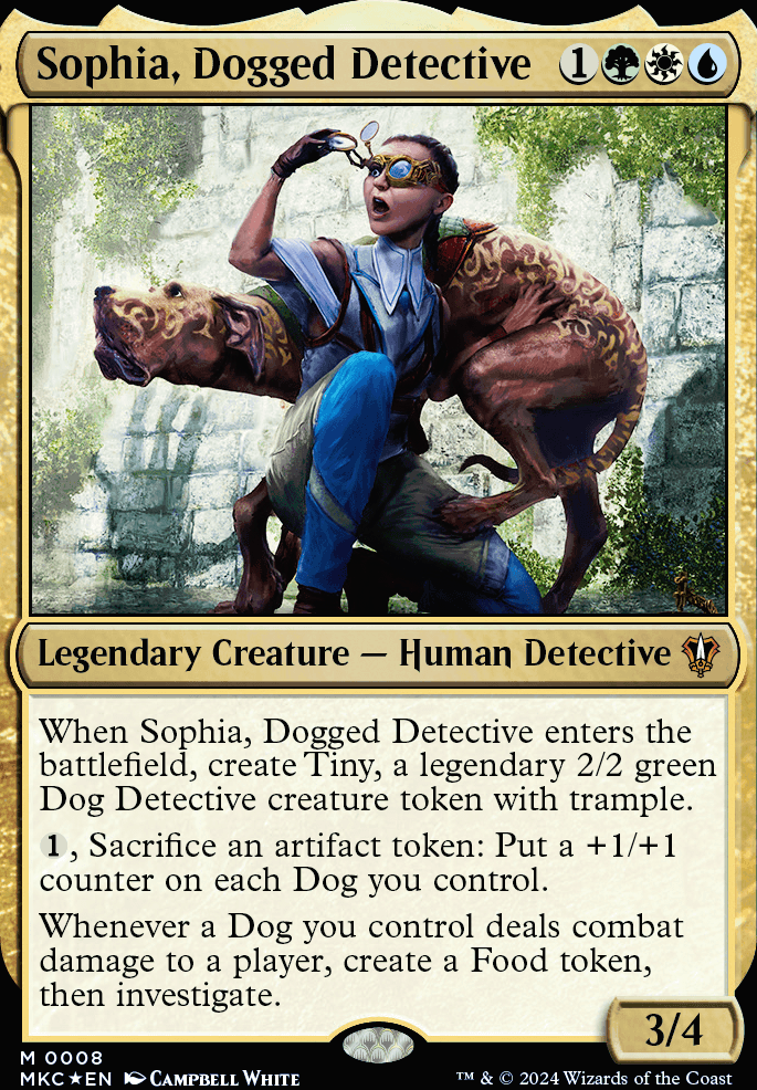 Sophia, Dogged Detective feature for Sophia, Dogged Detective - Dogs - Budget