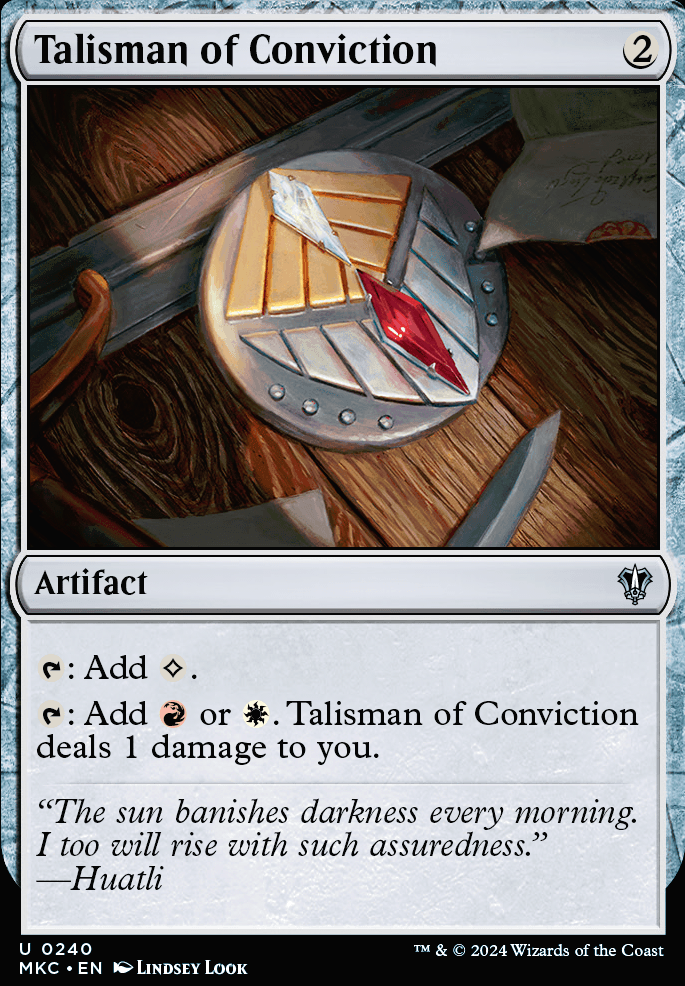 Talisman of Conviction feature for Yoshimaru/Rograkh