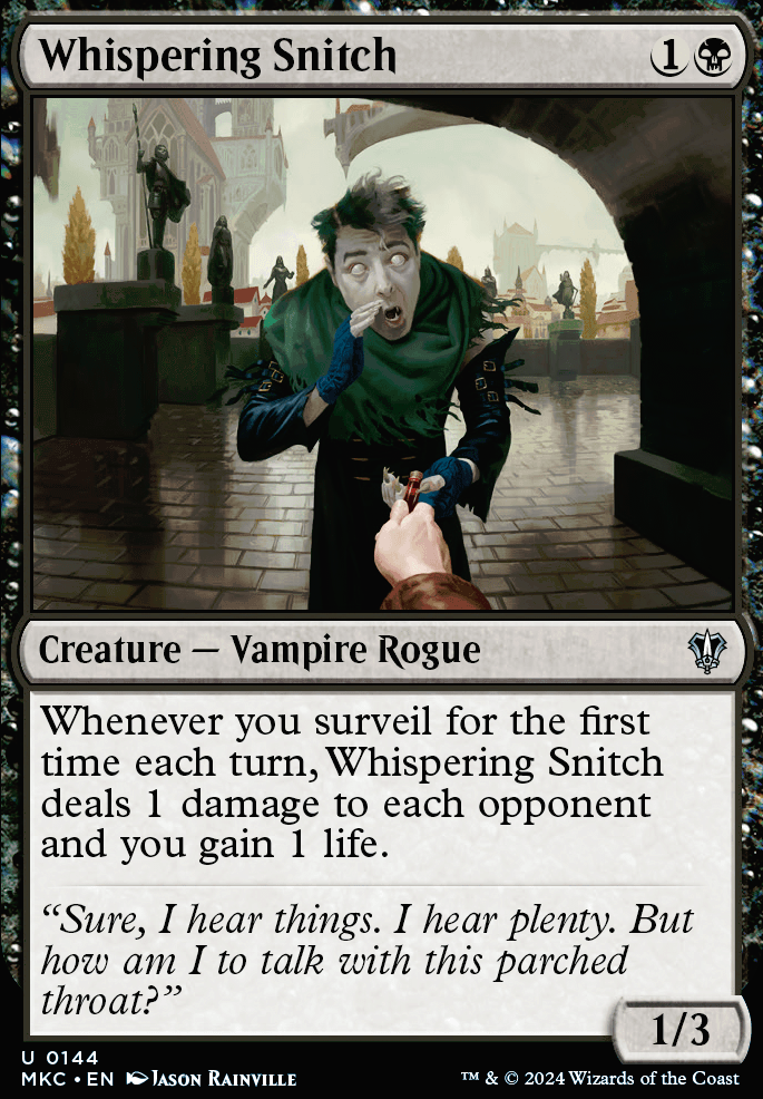 Featured card: Whispering Snitch