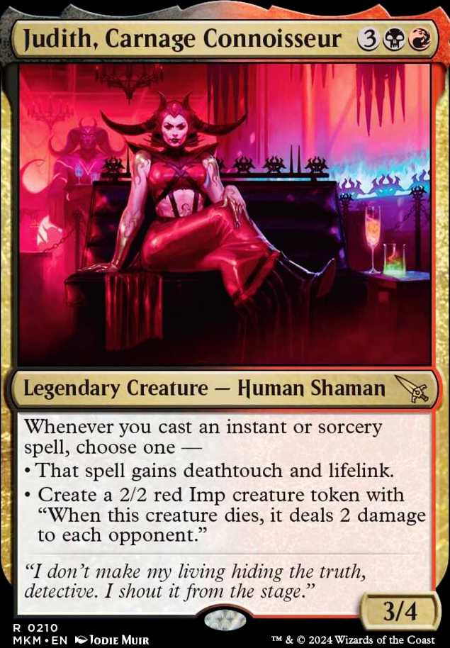 Featured card: Judith, Carnage Connoisseur