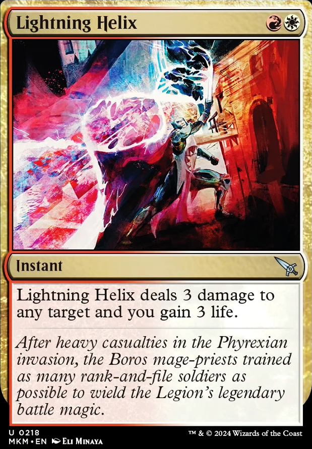 Lightning Helix feature for Boros Burn